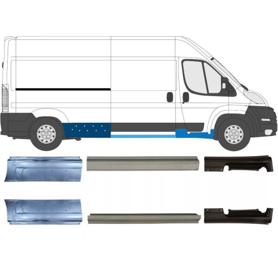 Reparatie dorpel voor Peugeot Boxer 2006-2026 / Links + Rechts / Set 14448