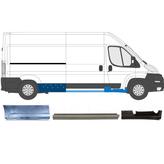 Reparatiepaneel set voor Fiat Ducato 2006-2026 / Rechts / 16177