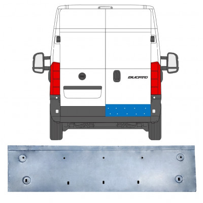 Reparatie plaatwerk achterste deuren  voor Fiat Ducato 2006- / Rechts 11667