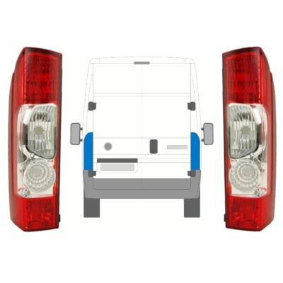 Achterlicht voor Fiat Ducato 2006-2014 / Links + Rechts / Set 10026