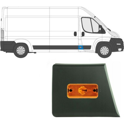 Sierlijst beschermingslijst voor stijl met positielicht voor Fiat Ducato 2006-2018 / Rechts / Set 10678