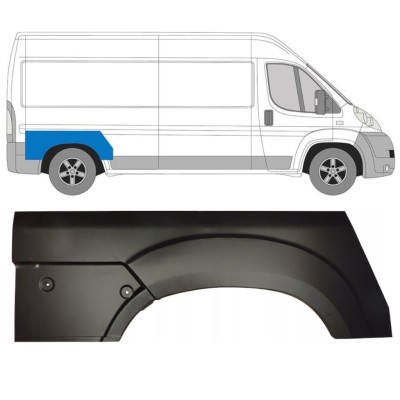 Reparatiepaneel achterspatbord voor Citroen Jumper 2006-2025 / Rechts 13380