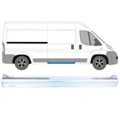 Volledige dorpel schuifdeur voor Fiat Ducato 2006-2026 / Rechts 8316