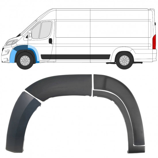 Set voorspatbord sierlijsten voor Fiat Ducato Boxer Relay 2014-2018 / Links /  8469