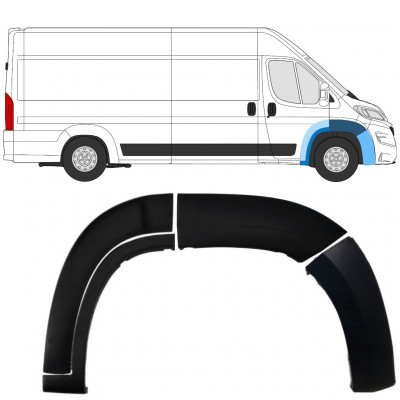 Set voorspatbord sierlijsten voor Fiat Ducato Boxer Relay 2018- / Rechts /  8470