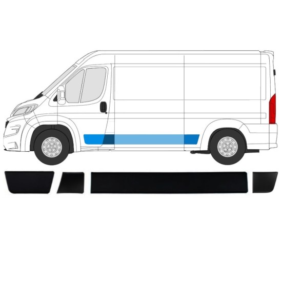Sierlijsten set voor Citroen Jumper 2018- / Links 15421