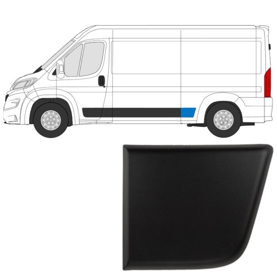 Zijlijst sierlijst achterspatbord voor Fiat Ducato 2018- / Links 14805 Zijlijst sierlijst achterspatbord voor Fiat Ducato 2018- / Links 14805