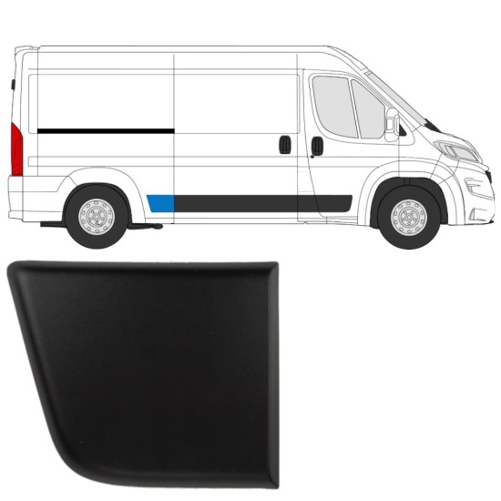 Zijlijst sierlijst achterspatbord voor Fiat Ducato 2018- / Rechts 14804 Zijlijst sierlijst achterspatbord voor Fiat Ducato 2018- / Rechts 14804