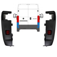 Hoek achterbumper 270 graden voor Peugeot Boxer 2018- / Links + Rechts / Set 13225