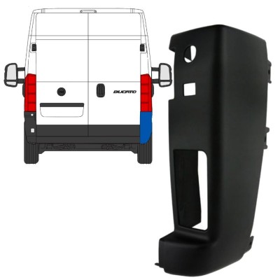 Hoek achterbumper 180 graden voor Citroen Jumper 2018- / Rechts 15423
