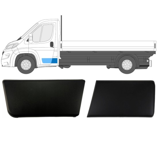 Sierlijsten zijlijsten set voor enkele cabine voor Fiat Ducato 2018- / Links / Enkele cabine / 14809