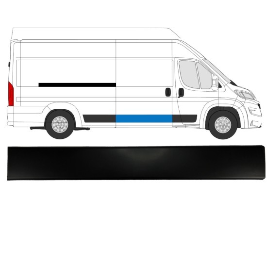 Sierlijst zijlijst schuifdeur voor Citroen Jumper 2018- / Rechts 15847