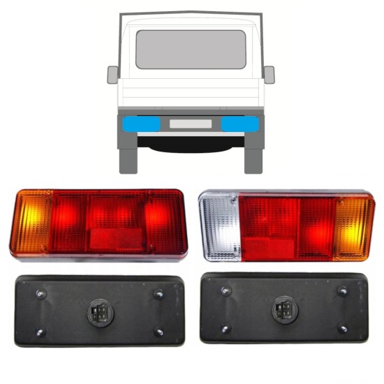 Achterlicht voor Citroen Jumper 2006-2014 / Links + Rechts 15340