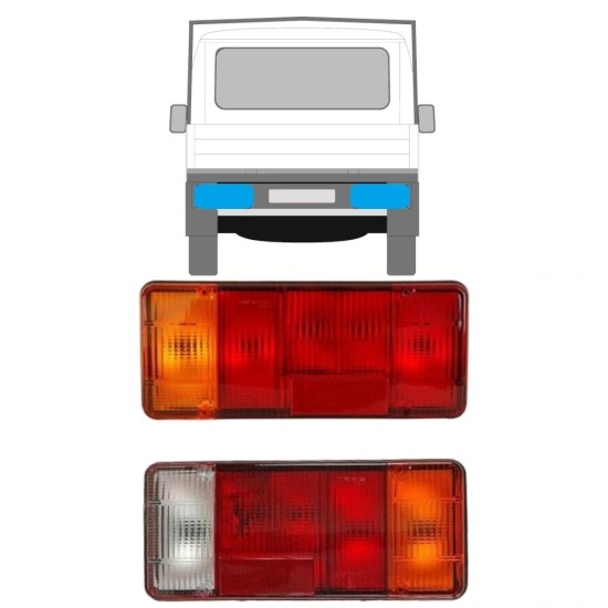 Achterlicht voor Peugeot Boxer 1994-2002 / Links + Rechts / Set 14052