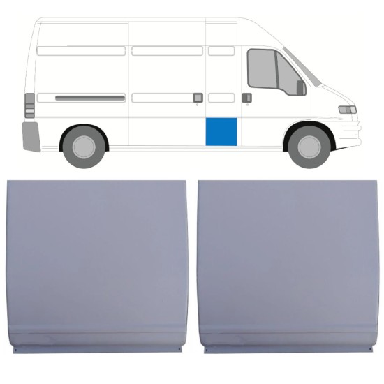 Reparatiepaneel set voor Peugeot Boxer 1994-2006 / Links = Rechts (symmetrisch) / 14118