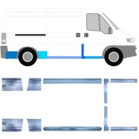 Reparatiepaneel set voor Fiat Ducato 1994-2006 / Links + Rechts / 16786