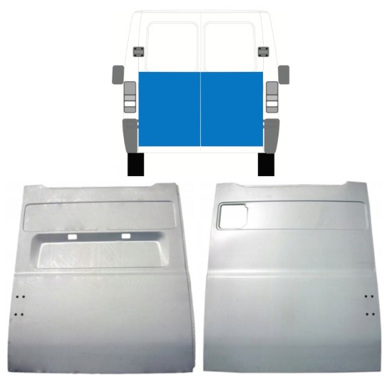 Reparatie plaatwerk achterste deuren voor Fiat Ducato 1994-2006 / Links + Rechts / Set 9860
