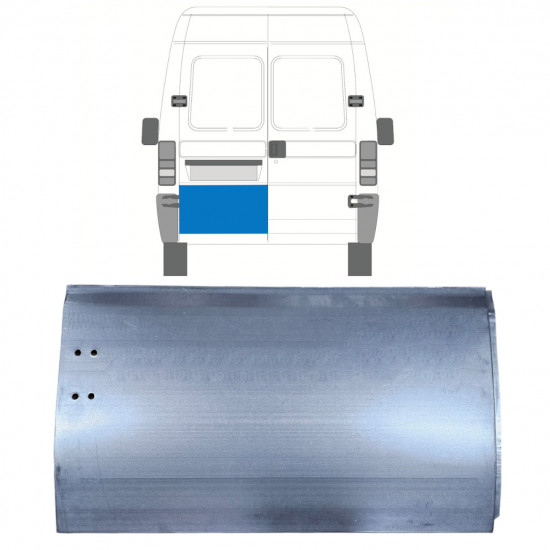 Buiten reparatiepaneel achterste deuren voor Fiat Ducato Boxer Relay Jumper 1994-2006 / Links 7340