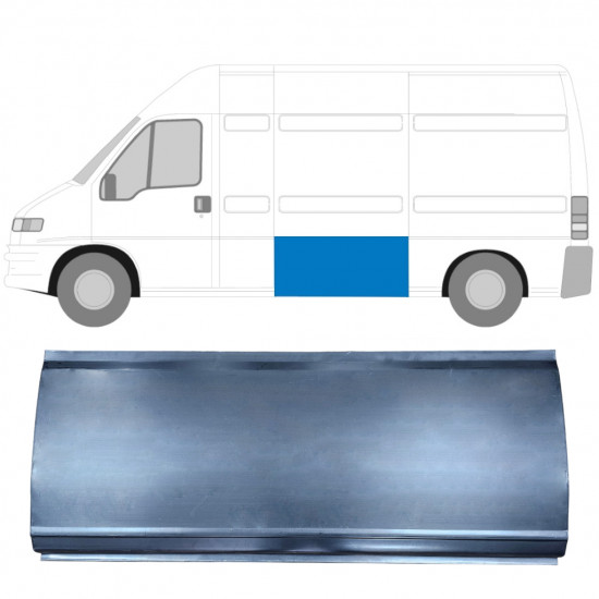 Reparatiepaneel zijpaneel voor Fiat Ducato Boxer Relay 1994-2006 / Links = Rechts (symmetrisch) 11767