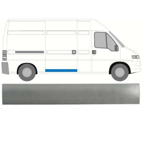 Schuifdeur reparatiepaneel buiten voor Peugeot Boxer 1994-2006 / Rechts 16170