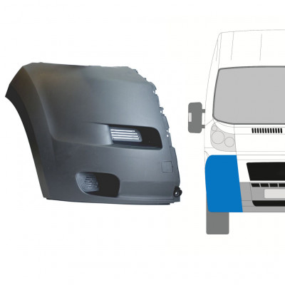 FIAT DUCATO 2006-2014 VOORBUMPER HOEK RECHTS