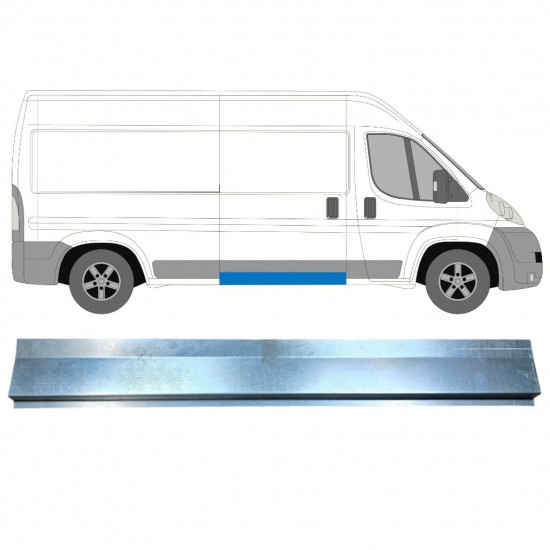 Binnenste reparatie dorpel voor Fiat Ducato 2006- / Links = Rechts (symmetrisch) 12827