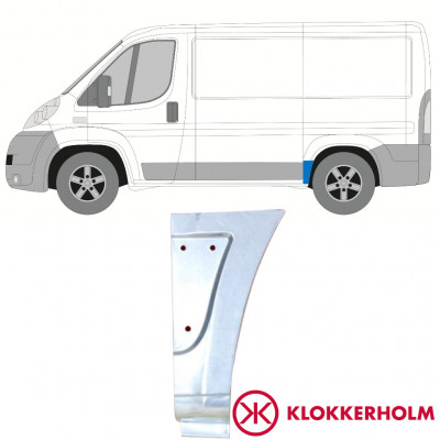 FIAT DUCATO 2006- KORTE WIELBASIS ACHTERSPATBORD REPARATIEPANEEL / LINKS