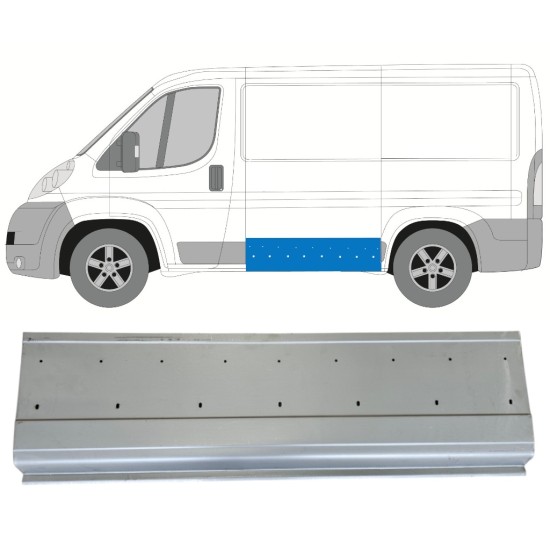 Plaatwerkdeel zijpaneel voor Fiat Ducato 2006-2014 / Rechts 14736 Plaatwerkdeel zijpaneel voor Fiat Ducato 2006-2014 / Rechts 14736