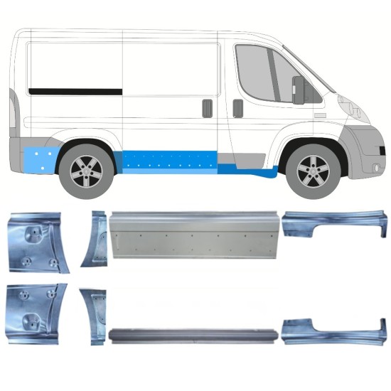 Reparatiepaneel set voor Fiat Ducato 2006-2014 / Links + Rechts / 14814 Reparatiepaneel set voor Fiat Ducato 2006-2014 / Links + Rechts / 14814