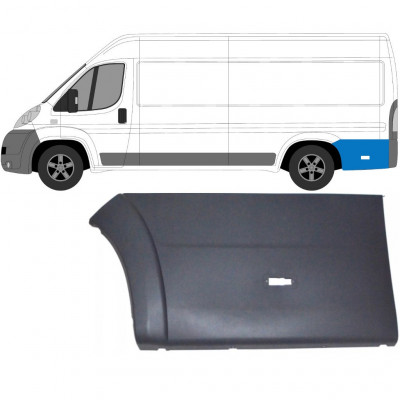 Achterste zijlijst sierlijst voor Fiat Ducato 2006- / XLWB / Links 6557