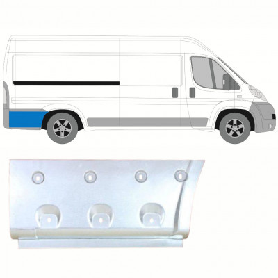 FIAT DUCATO 2006- ACHTERSPATBORD REPARATIEPANEEL LANG / RECHTS