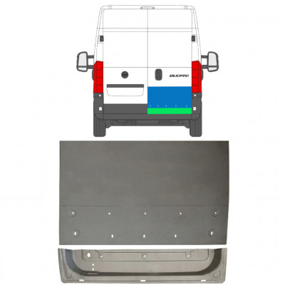 FIAT DUCATO 2006- REPARATIEPANEEL ACHTERDEUR / SET / RECHTS