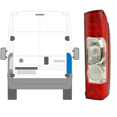 FIAT DUCATO 2006-2014 ACHTER ZIJDE LICHT / RECHTS