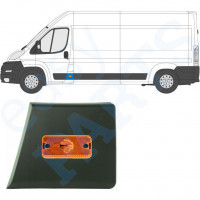 Sierlijst beschermingslijst voor stijl met positielicht voor Fiat Ducato 2006- / Links 10677