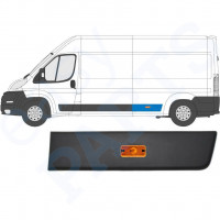 Achterste sierlijst zijlijst met positielicht voor Fiat Ducato 2006- / Links /  10679