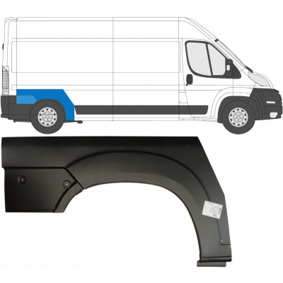 Reparatiepaneel achterspatbord voor Fiat Ducato 2006- / Rechts 6814