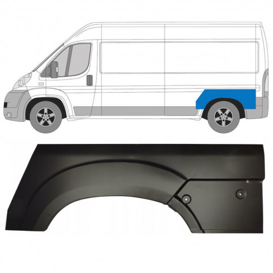 Reparatiepaneel achterspatbord voor Fiat Ducato 2006- / Links 11726