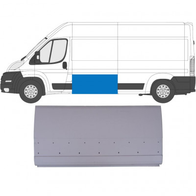 Reparatiepaneel plaatwerk zijkant hoge voor Fiat Ducato 2006- / Links = Rechts (symmetrisch) 6526