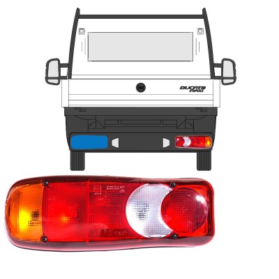 Achterlicht voor Citroen Jumper 2014-2018 / Links 15342