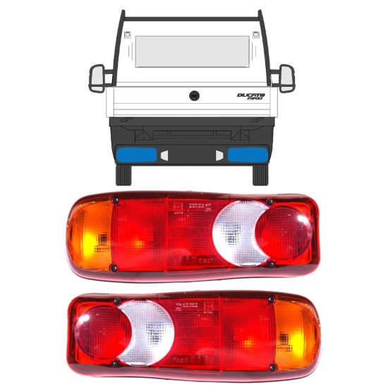 Achterlicht voor Peugeot Boxer 2014-2018 / Rechts / Set 14065