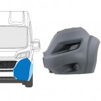 Hoek voorbumper met zijlijst voor Fiat Ducato 2014-2018 / Links 9042