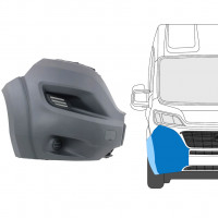 Hoek voorbumper met zijlijst voor Fiat Ducato 2014-2018 / Rechts 9041