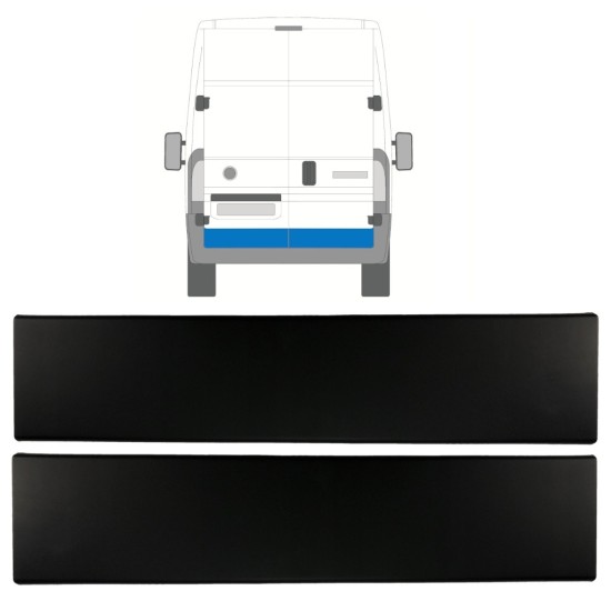 Sierlijst achterdeur voor Fiat Ducato 2018- / Links + Rechts / Set 9834