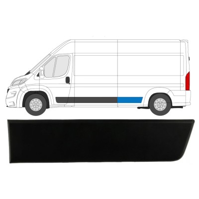 Zijlijst sierlijst achterspatbord voor Fiat Ducato 2018- / Links 14681