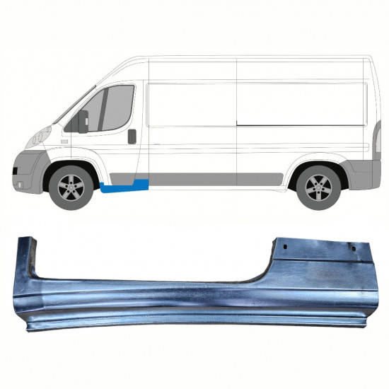 Reparatie dorpel voorste deuren
