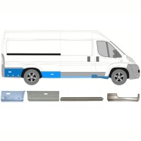 Reparatiepaneel set voor Fiat Ducato 2006-2026 / Rechts / 16801