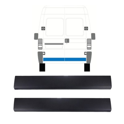 Sierlijst achterdeur voor Citroen Jumper 1994-2002 / Links + Rechts / Set 14069