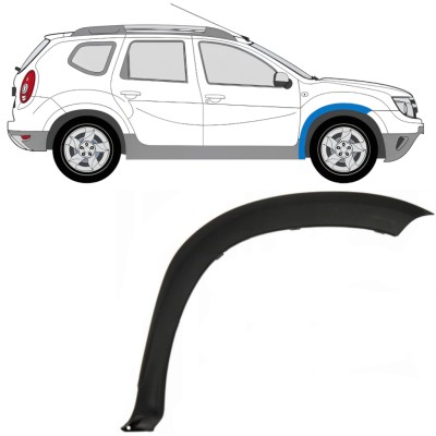 Spatbord sierlijst wielkast voor Dacia Duster 2010-2017 / Rechts 16017