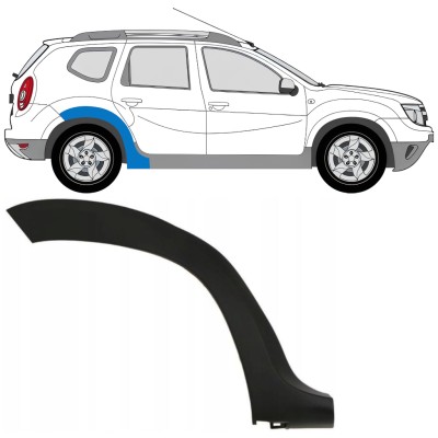 Zijlijst sierlijst achterspatbord voor Dacia Duster 2010-2017 / Rechts 16019