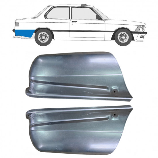 Reparatiepaneel achterspatbord voor BMW 3 E21 1975-1984 / Links + Rechts / Set 10275